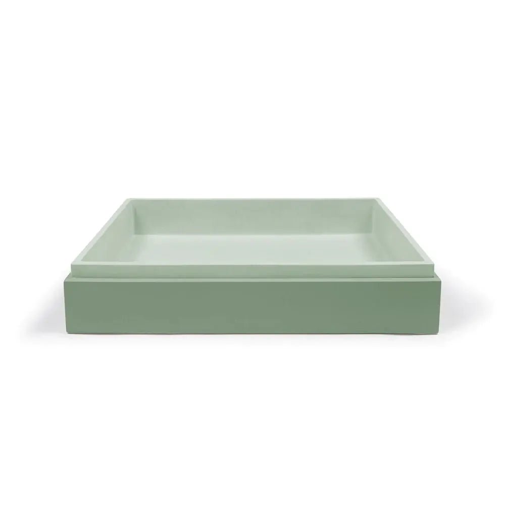 STEPP RECTANGLE BASIN - WALL HUNG - Hera BathwareMint