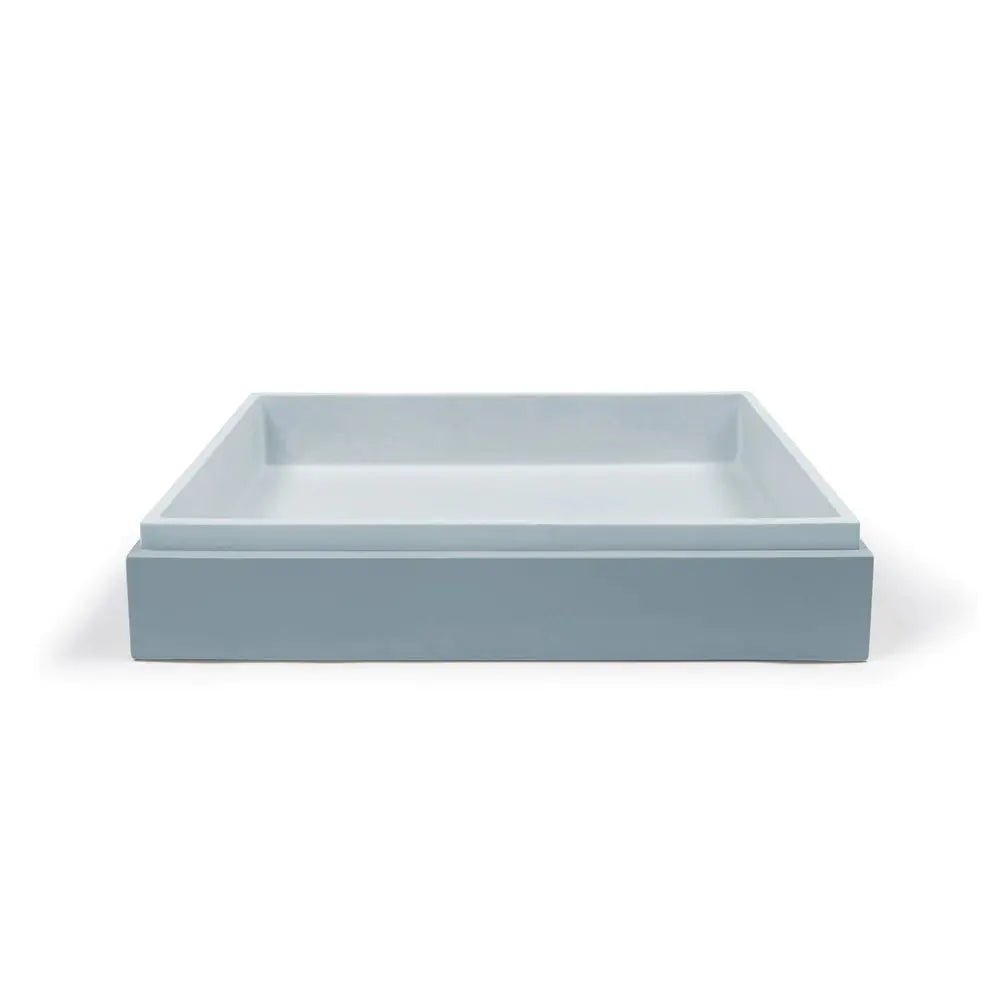STEPP RECTANGLE BASIN - WALL HUNG - Hera BathwarePowder Blue