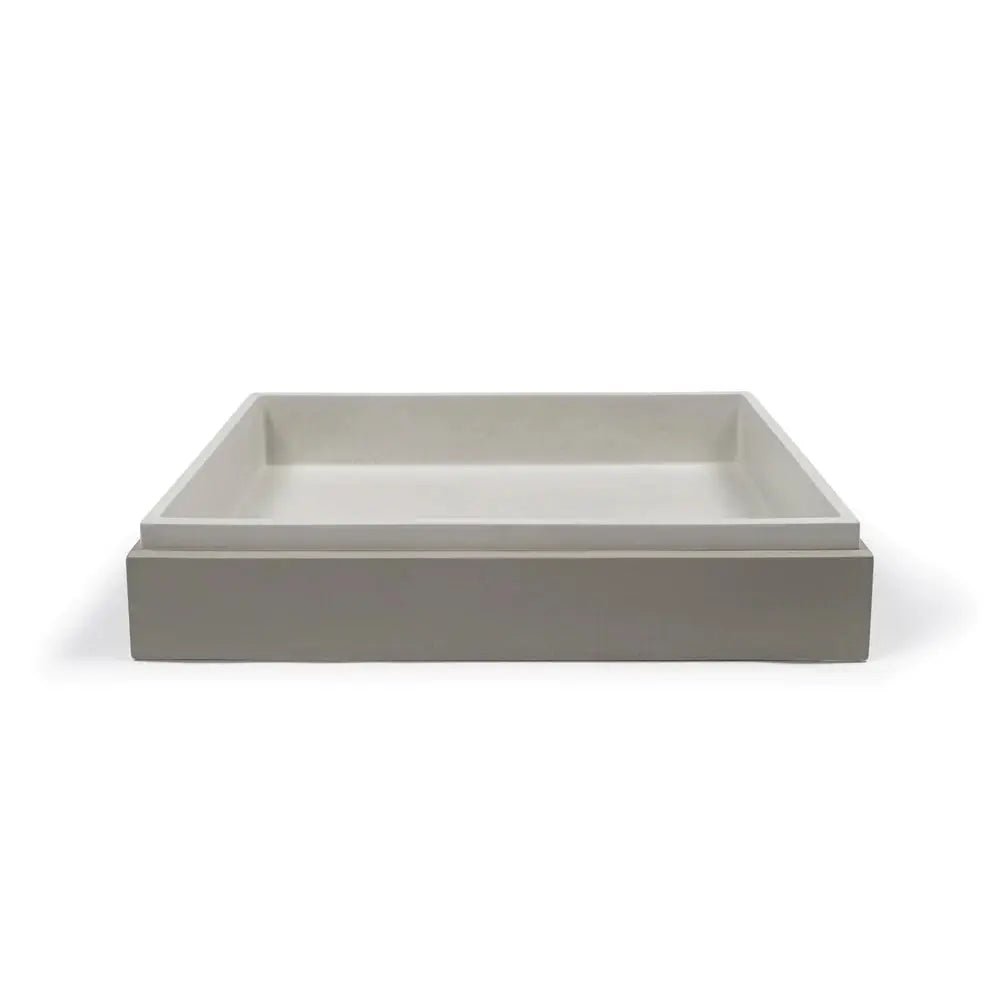 STEPP RECTANGLE BASIN - WALL HUNG - Hera BathwareSky Grey