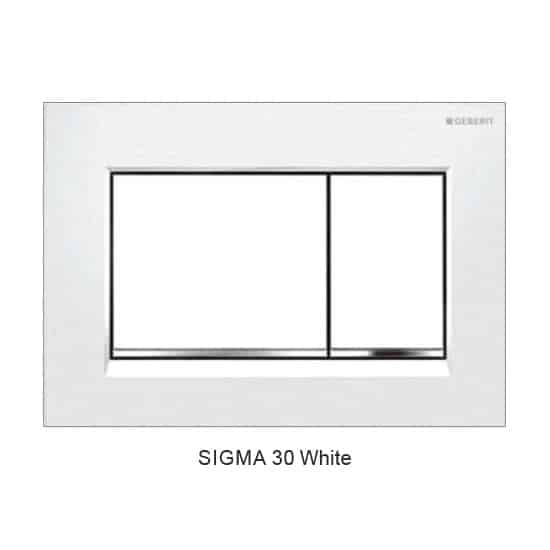 T1003D Floor Mount Rimless Pan with Geberit Cistern - Hera BathwareSigma 30 WhiteGloss White