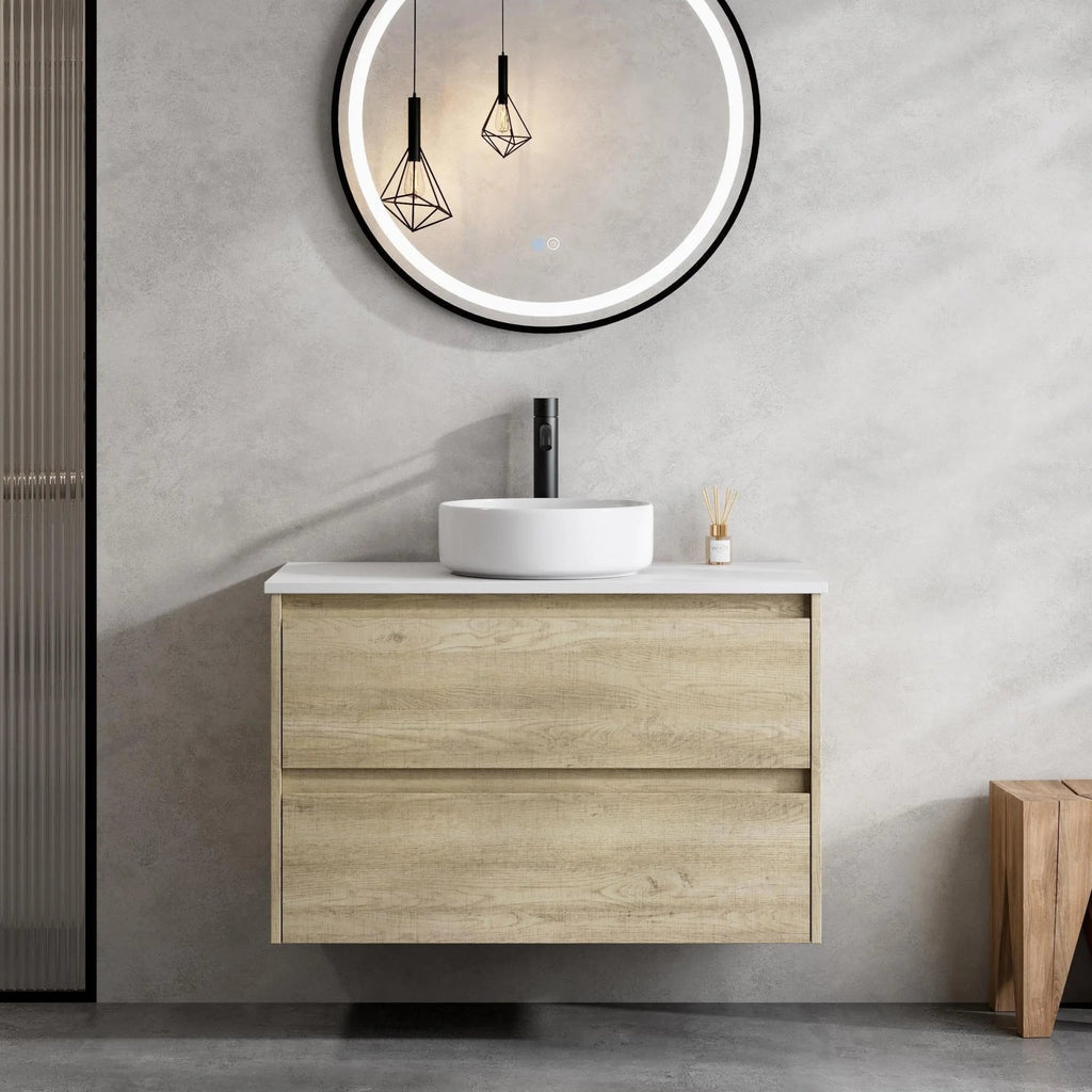 Venezia Timber Wall Hung Vanity 900mm - Hera Bathware