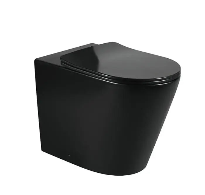 Zegna Matte Black in wall Toilet With R&T Cistern - Hera BathwareMatte BlackFLOOR PAN ONLY